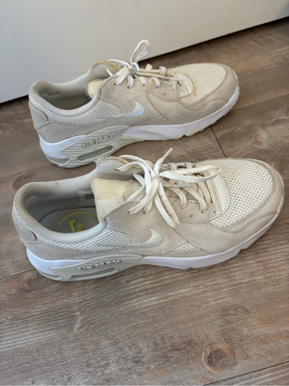Nike Cream and White Retro Runner Sneakers